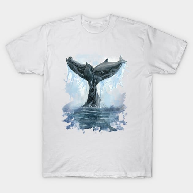 Whale Tail T-Shirt by Warbler Creative